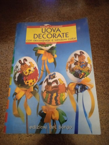 Uova decorate con - decoupage, e
