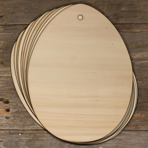 10x wooden plain egg - wooden,