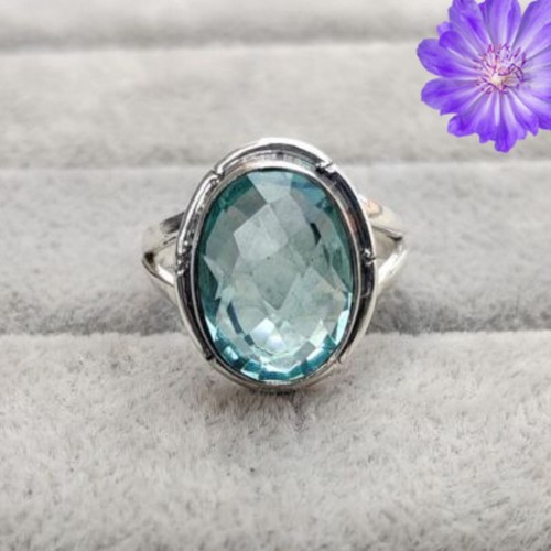 Aquamarine gemstone 925 - aquamarine,
