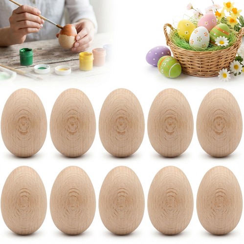Set uova legno grezzo - set,